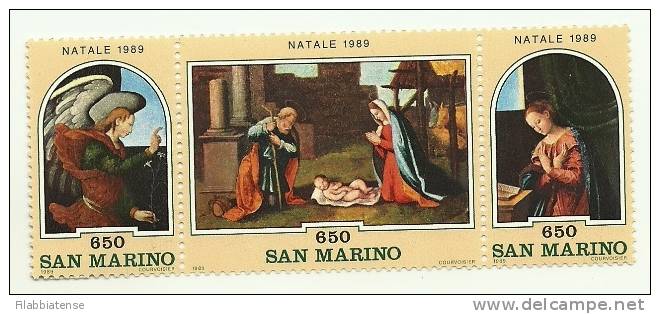 1989 - San Marino 1270/72 Quadri Di Angeli E Gesù   +++++ - Tableaux