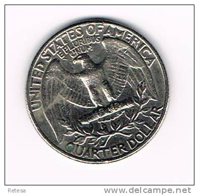 U.S.A.  WASHINGTON  1/4 DOLLAR  1968 - 1932-1998: Washington