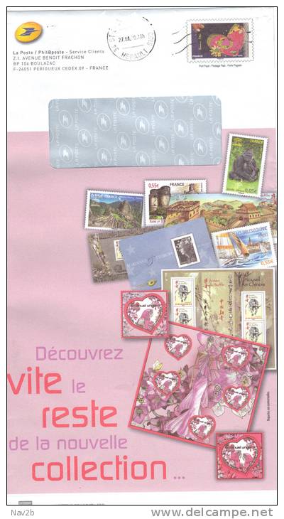 France , Entier TSC Philaposte, Oblitérée Janvier 2009 . - Prêts-à-poster:Stamped On Demand & Semi-official Overprinting (1995-...)