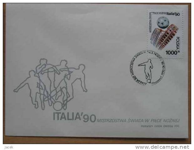 Italia 90 Polish FDC - 1990 – Italië