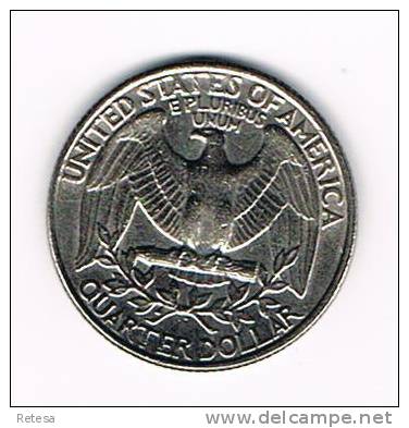 U.S.A.  WASHINGTON  1/4 DOLLAR  1982 P - 1932-1998: Washington