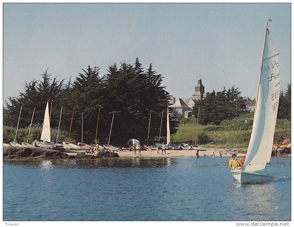 ¤¤  -  ILE D'ARZ  -  La Plage De Pénéra  -  L'Eglise  -  Voiliers   -  ¤¤ - Ile D'Arz