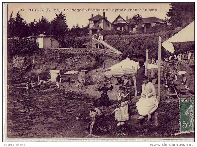 Pornic.... Anse Aux Lapins  Heure Du Bain - Pornic