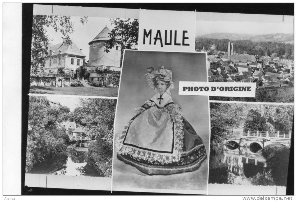 MAULE (YVELINES) - VUES - POUPEE - PHOTO POUR CREATION DE CARTE POSTALE YVON (NON EMISE) - Maule