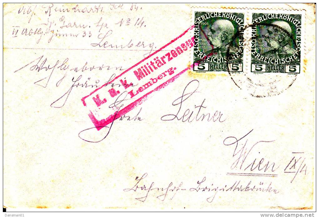 POLAND Full Cover Lemberg Military Censor 1917? - ...-1860 Voorfilatelie