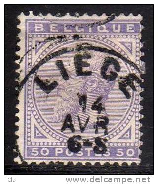 41  Obl Liège  Cob 40 - 1883 Léopold II