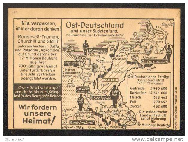 Lettre De Propagande Pour Une Allemagne Unie  Le 05/10/1962 - Autres & Non Classés