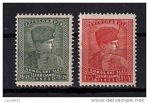 Yugoslavia 1933 . Mi.255/56 MNH - Neufs