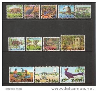 ZAMBIA 1975 Used Stamp(s) Definitives 141-154 #6389 Not Complete - Zambia (1965-...)