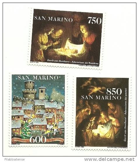 1993 - San Marino 1398/00 Adorazione Di Gesù   +++++ - Paintings