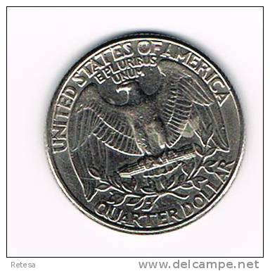 U.S.A.  WASHINGTON  1/4 DOLLAR  1986 P - 1932-1998: Washington