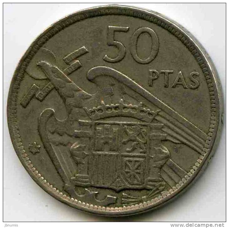 Espagne Spain 50 Pesetas 1957 * 58 KM 788 - 50 Peseta