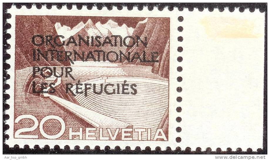 Schweiz OIR 1950 Zu#3 ** Postfrisch Orgianisation International Pour Les Rèfugiès - Service