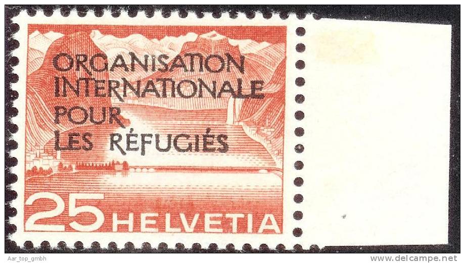 Schweiz OIR 1950 Zu#4 ** Postfrisch Orgianisation International Pour Les Rèfugiès - Officials