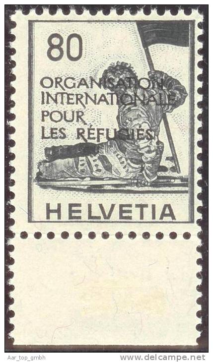Schweiz OIR 1950 Zu#6 ** Postfrisch Orgianisation International Pour Les Rèfugiès - Officials