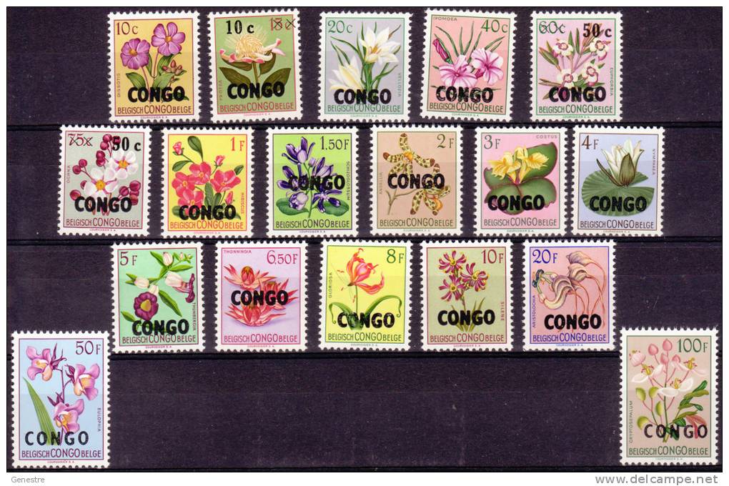 Congo (République Du) COB 382 à 399 ** (MNH) - Unused Stamps