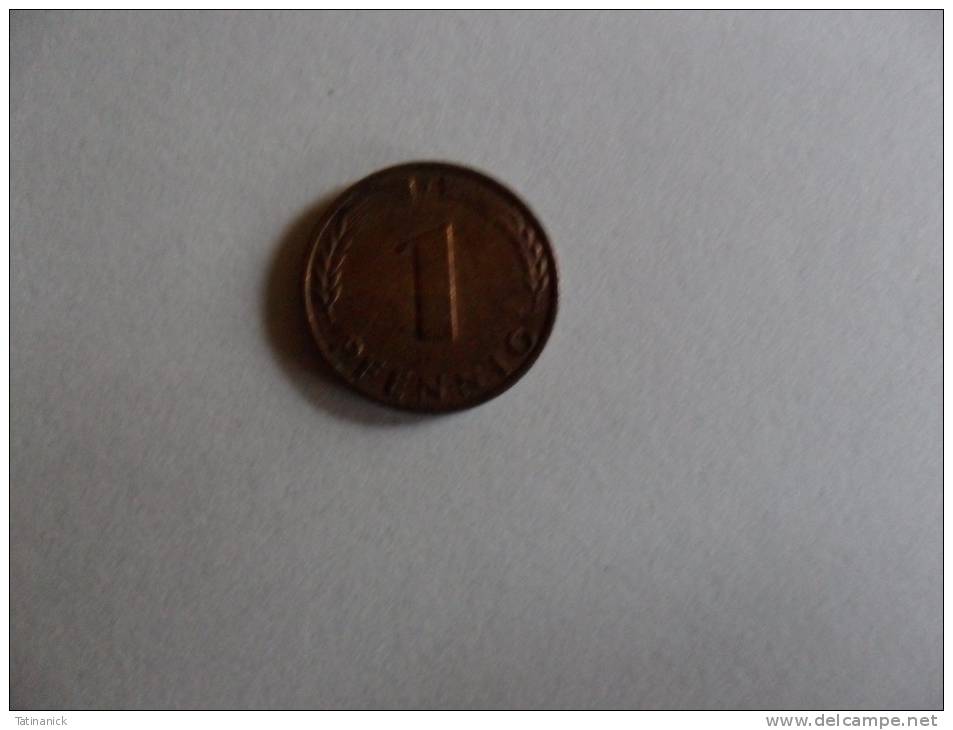 1 Pfennig 1950 Petit J - 1 Pfennig