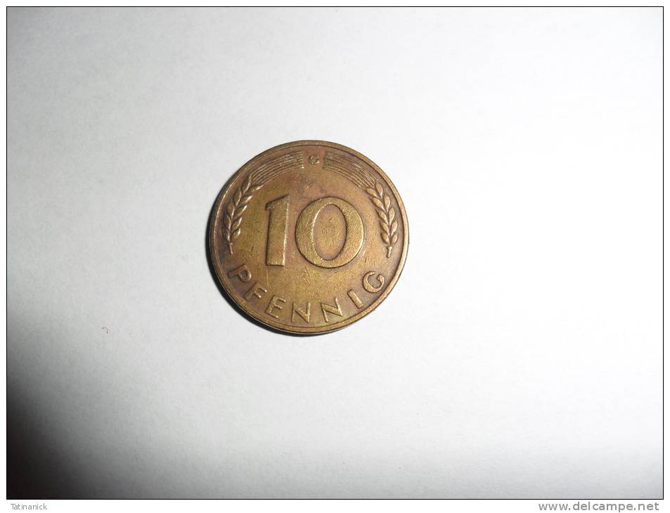 10 Pfennig 1950 G - 10 Pfennig