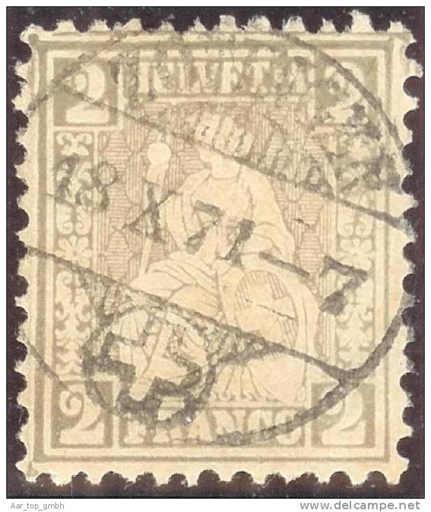 Heimat AG Zofingen 171-10-18 Vollstempel Zu#28 Sitzende Helvetia - Gebraucht