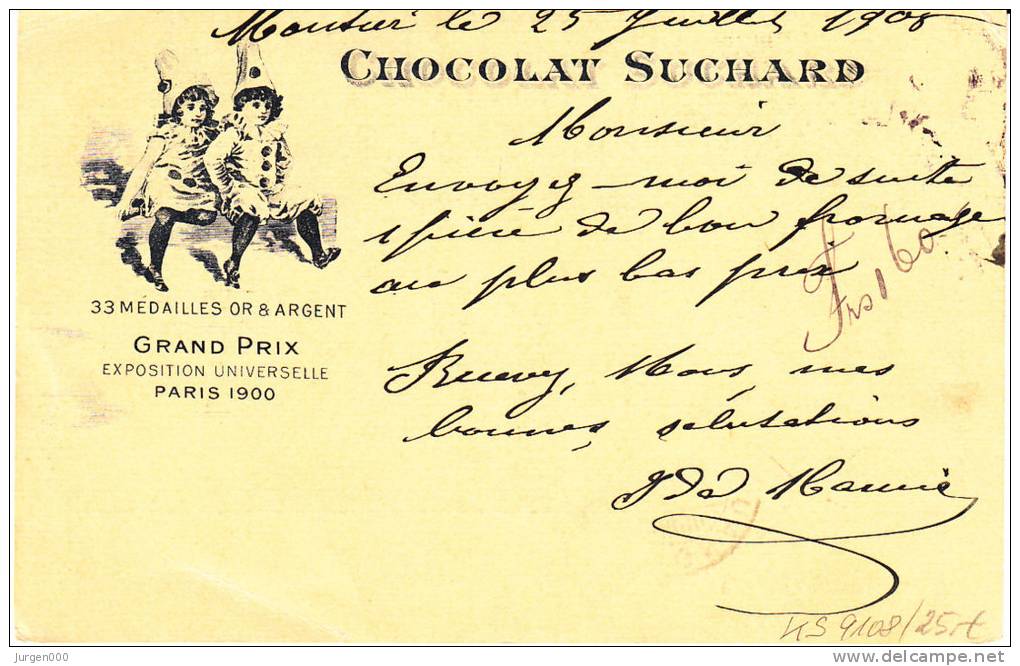 Zwitserland, Entier 1905, Chocolat Suchard (4600) - Carnival