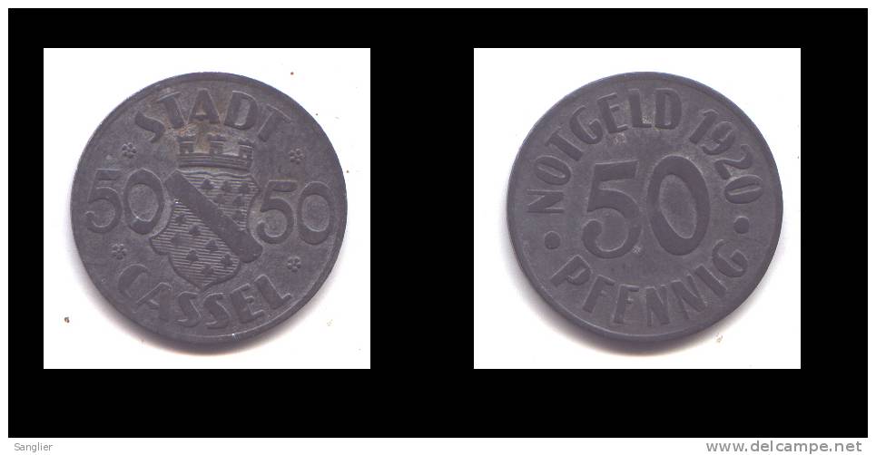 50 PFENNIG 1920 - NOTGELD - CASSEL - Monétaires/De Nécessité