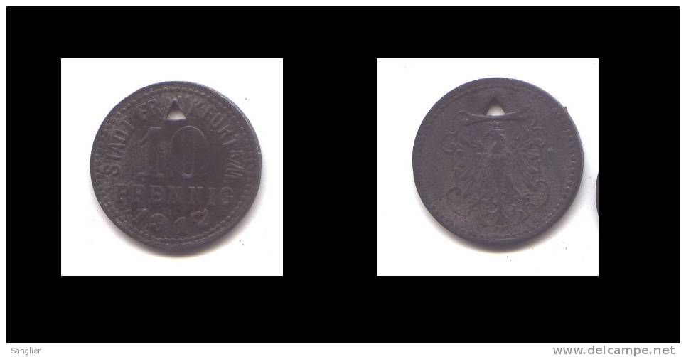 10 PFENNIG 1917 - STADT FRANKFURT A/M. - Monetary/Of Necessity