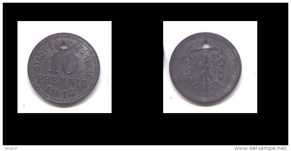 10 PFENNIG 1917 - STADT FRANKFURT A/M. - Monétaires/De Nécessité