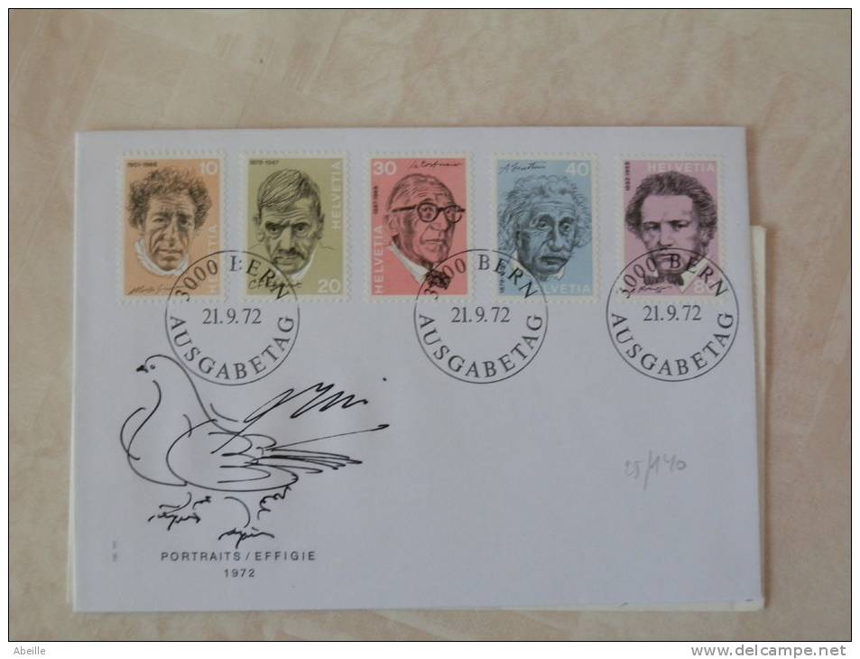 25/140  FDC  SUISSE - Albert Einstein