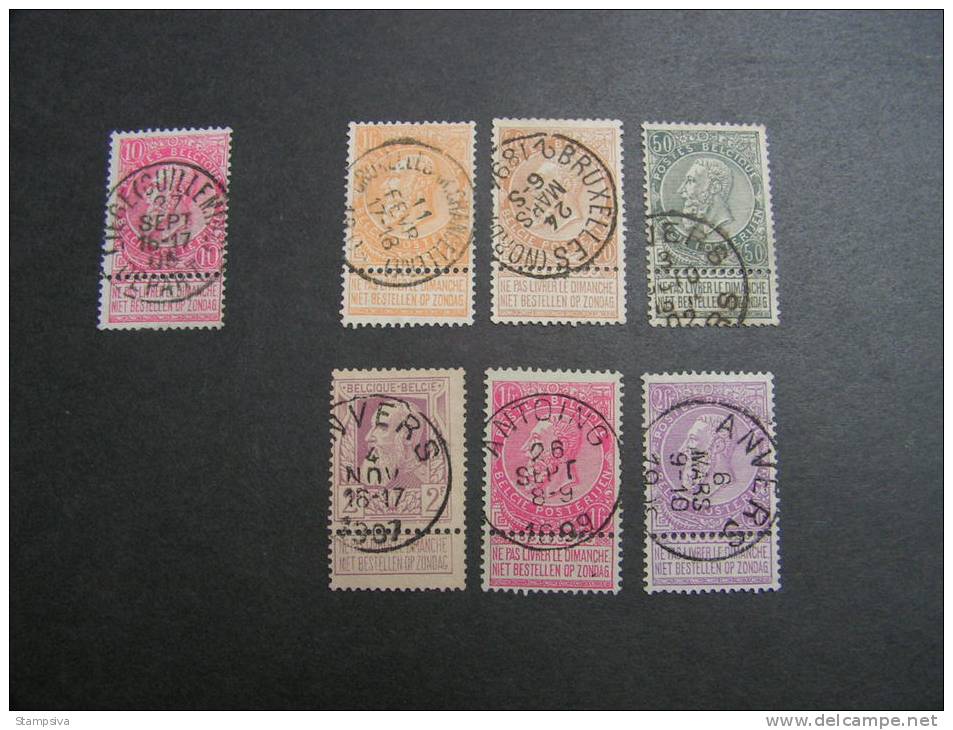 == Belgien Lot  1890  Schöne Stempel ..   Michel Ca. 230,00 - 1883 Léopold II