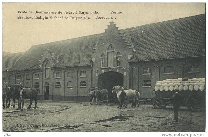 Ruislede - Ruysselede : Staatsweldadigheidschool  :  Boerderij  (  Attelage ) - Ruiselede