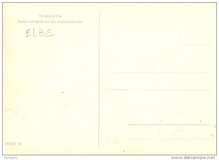 CPA-1952--ALLEMAGNE-HAMBOURG-LE  PORT-NAVIRES A QUAI-EGLISE MICHAELIS-TBE - Harburg