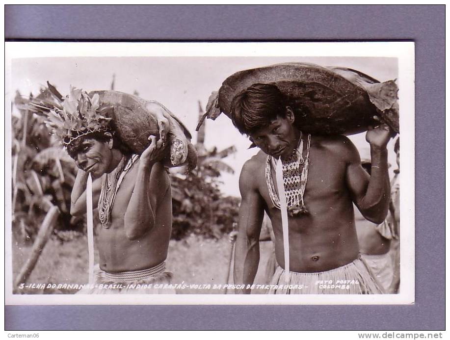 Brésil - Ilha Do Bananal - Brasil - Indios Carajas Volta Da Pesca Detartarugas (retour De Pêche à La Tortue) - Sonstige
