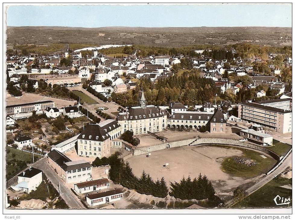 Cpa , Egletons, Vue Générale Aérienne, Lycée Technique Albert Thomas - Egletons