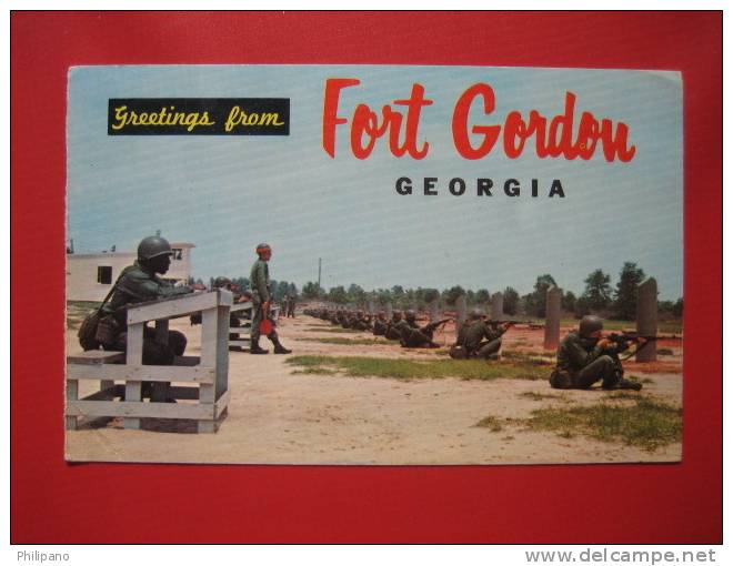 - Georgia > Fort Gordon  Military Training With M 14 Rifle  1968 Cancel     Early Chrome         ==-  ==  == Ref 254 - Savannah