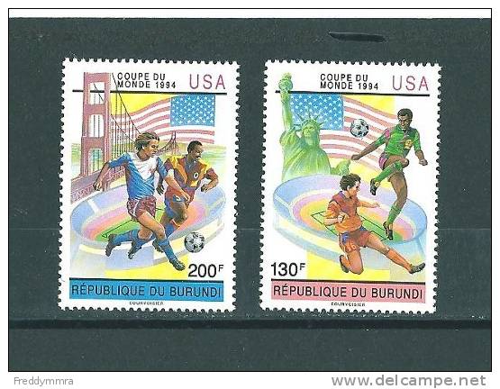 Burundi: 1033/ 1034 **  Mondial Foot. USA - 1994 – Verenigde Staten