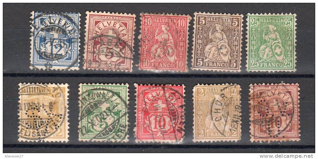 Svizzera 1881 Lotto Usati -- Used - Used Stamps
