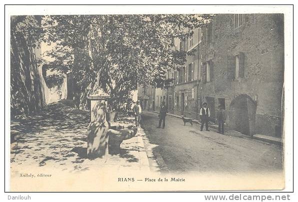 83 // RIANS   Place De La Mairie,  Audoly édit - Rians