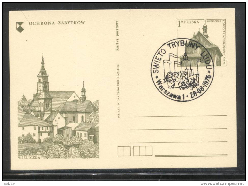 POLAND 1976 (28 AUG) (WARSZAWA 1) SPECIAL CANCEL ANNIV TRYBUNA LUDU COMMUNIST NEWSPAPER  (MYSLICKI NO A76 154) - Storia Postale