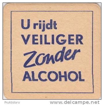 Beer Mat Beer Coaster U Rijdt Veiliger Zonder Alcohol (from The Netherlands) - Sous-bocks