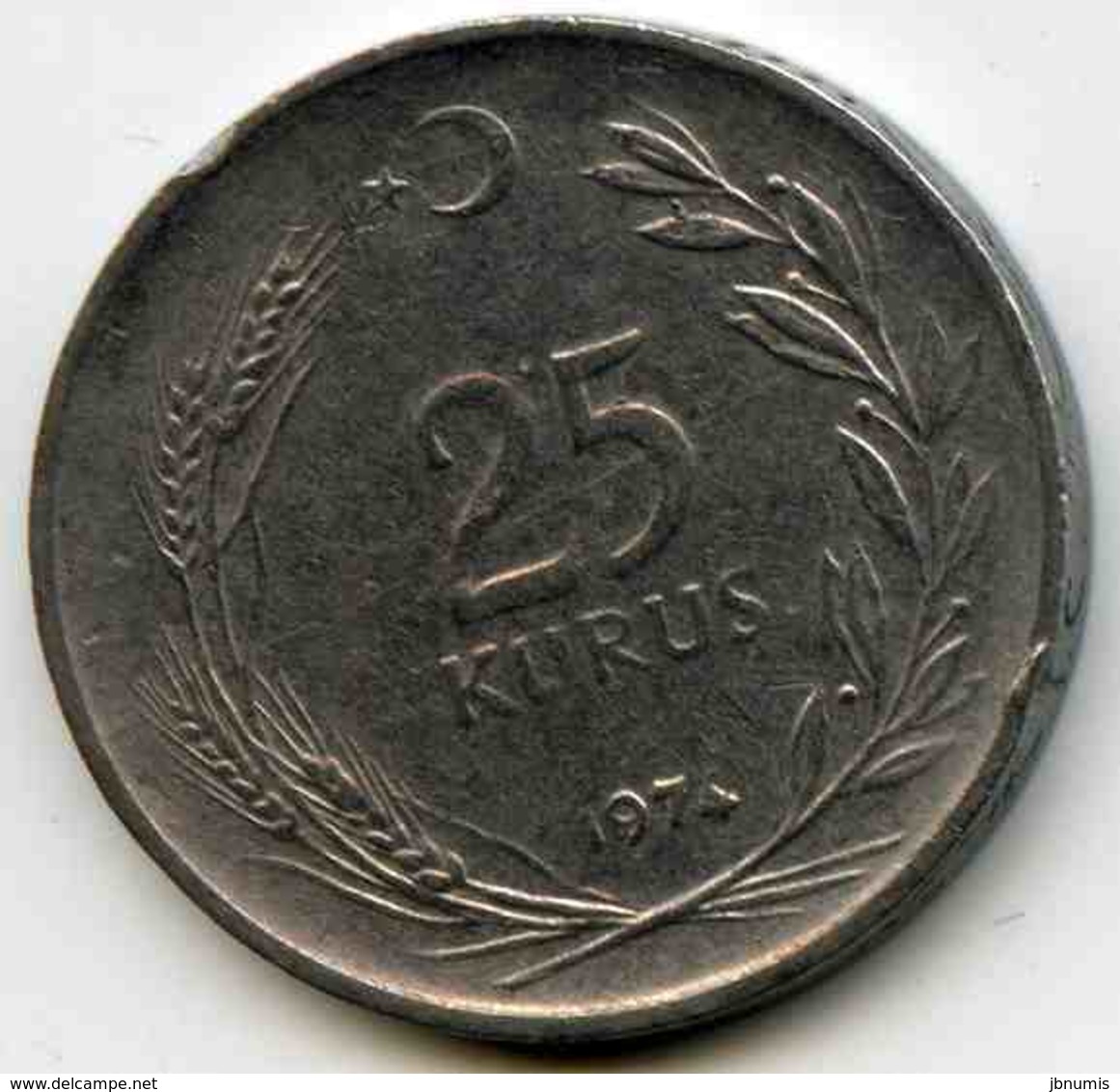 Turquie Turkey 25 Kurus 1974 KM 892.3 - Turquie