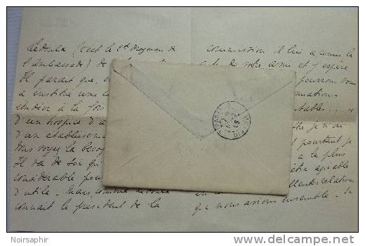 1905 LETTRE AUTOGRAPHE HENRI DE SEYNES DE LARLENQUE SAVERDUN ARIEGE - HOSPICE AVEUGLES SOURDS-MUETS CONSTANTINOPLE - Documenti Storici