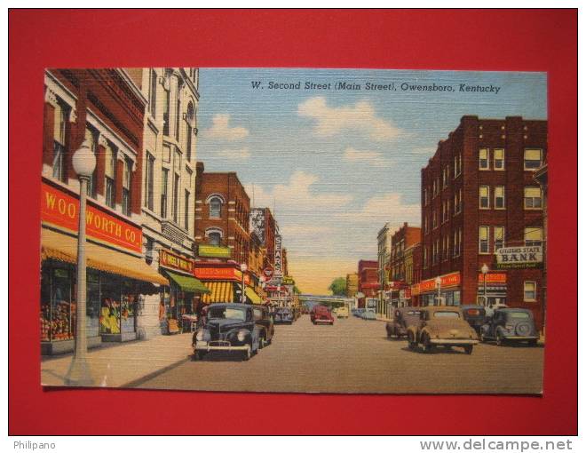 - Kentucky > Owensboro  W Second Street Woolworth Store Linen   ==-  ==  == Ref 255 - Owensboro