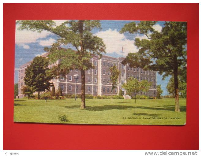 Savannah Mo   Dr Nichol's Sanatorium  For Cancer  Linen      ==-  ==  == Ref 255 - Other & Unclassified