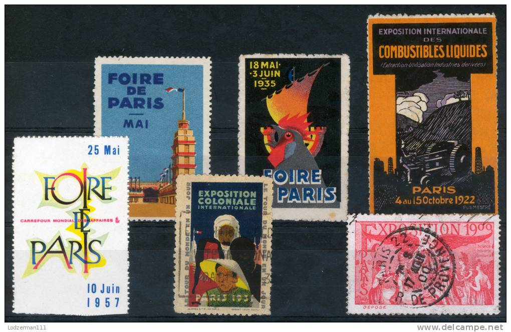 PARIS  Foire Expo - 6 Vignettes - Altri & Non Classificati