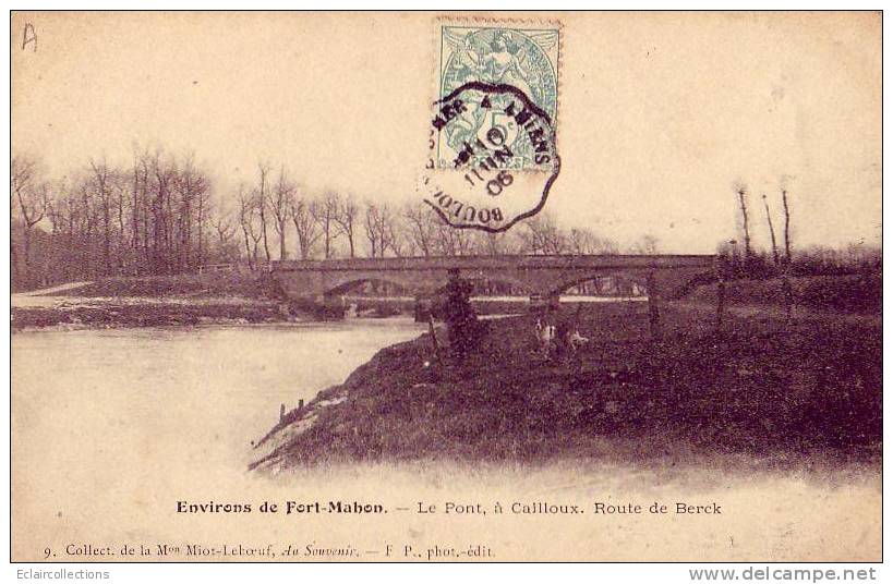 Fort Mahon....Le Pont A Cailloux Route De Berck - Fort Mahon