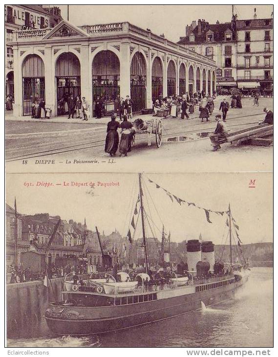 Dieppe... 1 Lot De  6 Cp  Vues Diverses - Dieppe