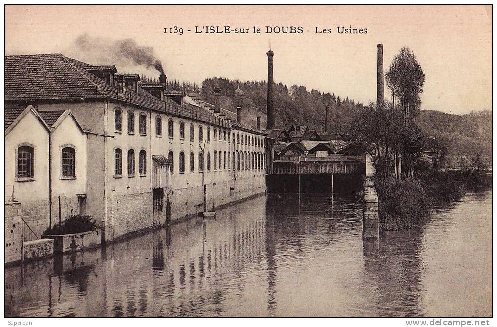 ISLE SUR LE DOUBS : LES USINES (i-678) - Isle Sur Le Doubs