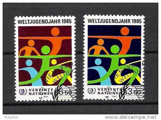 UNO Wien 1984 MiNr.45-46 Gest. Intern.Jahr Der Jugend ( 297)NP - Gebraucht