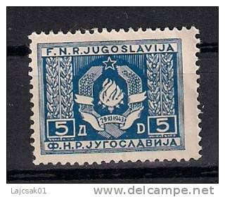 Yugoslavia 1946. Mi.D.6  MNH - Unused Stamps