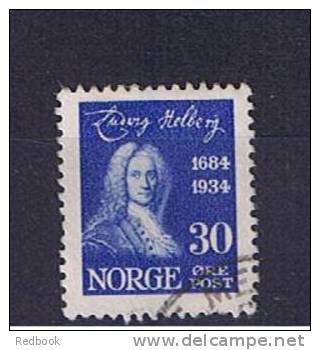 RB 756 - Norway 1934 30 Ore Fine Used Stamp - Birth Anniversary Of Writer Holberg - Oblitérés